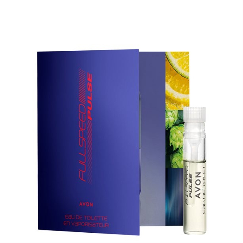 AVON FULL SPEED PULSE EdT / Karte mit Duftprobe